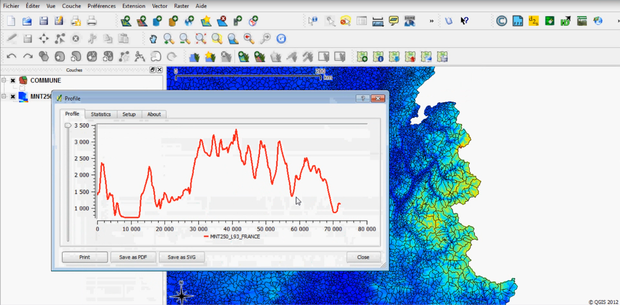 [Quantum gis] Tutorial 8 : Profil Topographique