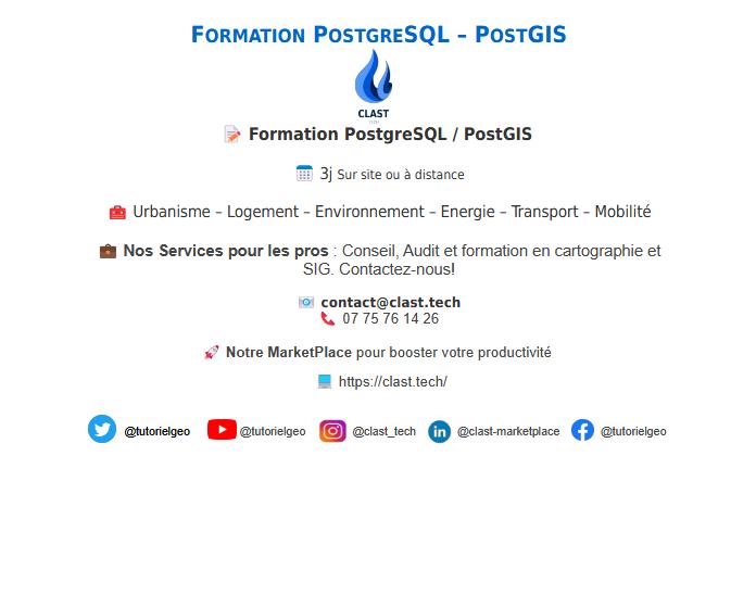 Formation PostgreSQL - Postgis - 5 jours